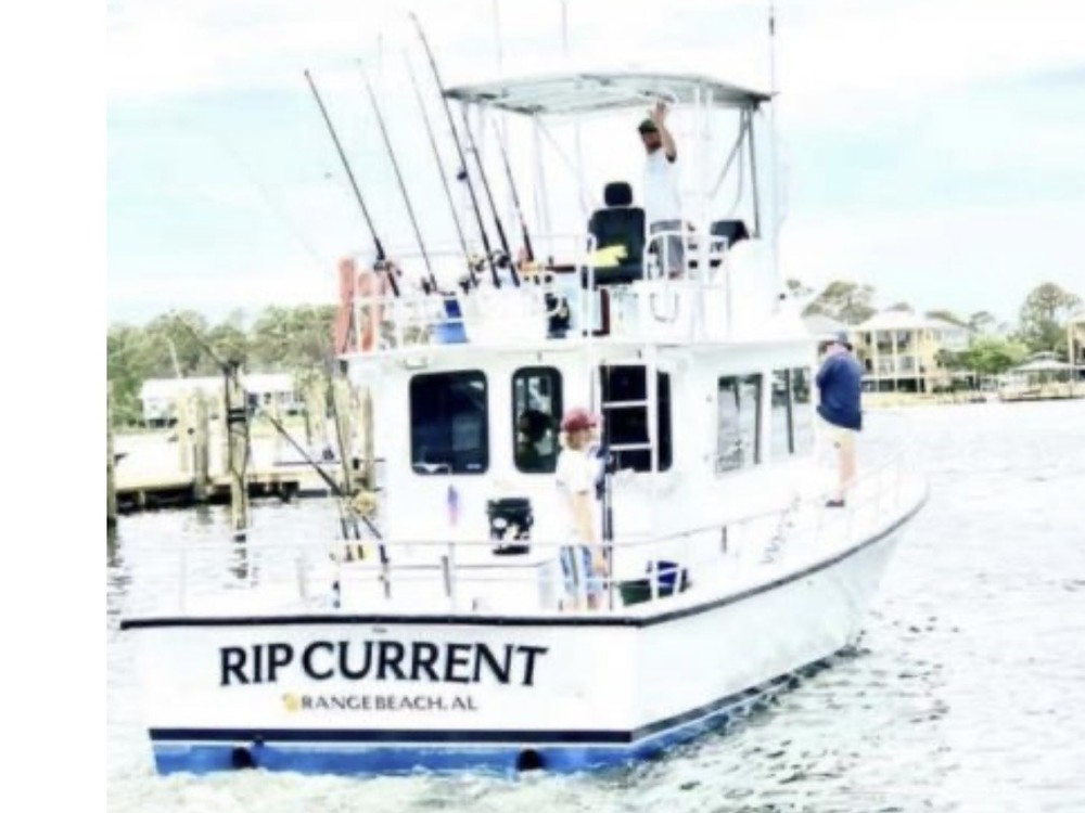 The Rip Current running out of Perdido Pass